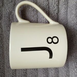 SCRABBLE MUG CUP LETTER J 8 TRIPLE LETTER SCORE